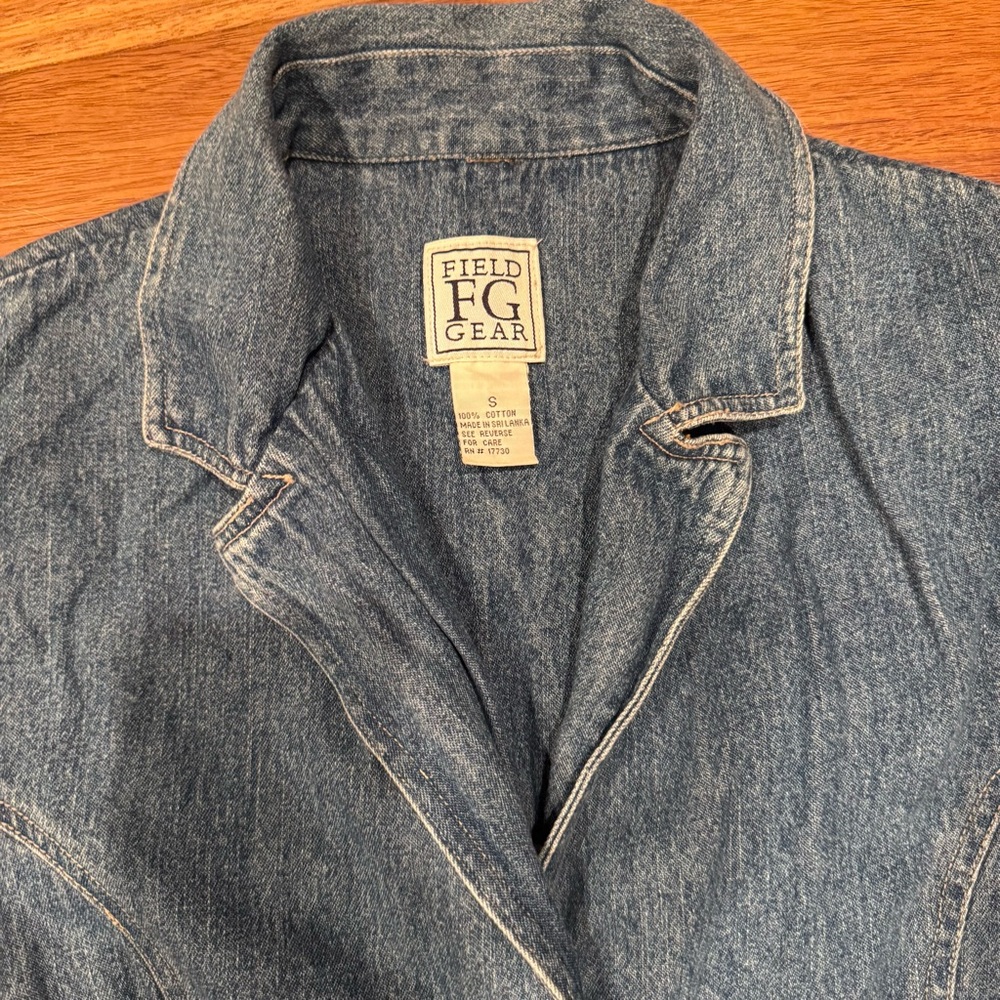 Vintage Field Gear Size Small Denim Blazer Jacket‎ - Picture 4 of 4